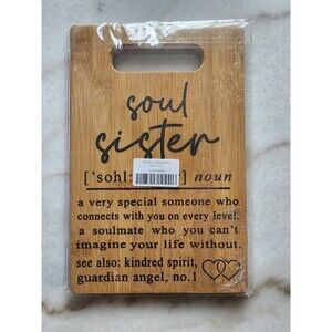 Soul Sister Friendship Small 12 Inch Cutting Board Best Friend Soulmate Gift